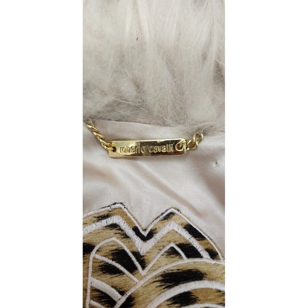 Roberto Cavalli 2008 Pale Pink Genuine Fur Jacket Women Approx EU 44 US XS - Picture 10 of 15